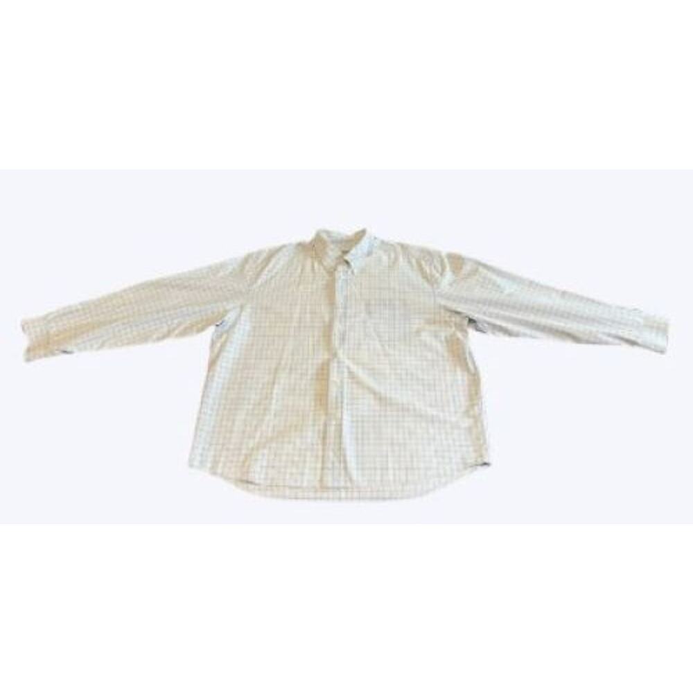 Eddie Bauer Men's Classic Fit Long Sleeve Button Up Shirt Sz XL Blue Checkered
